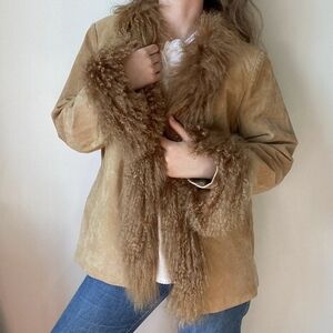 Mongolian Fur & Suede Jacket #0038